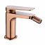 Grifo de bidet monomando oro rosa cepillado Napoles de Imex